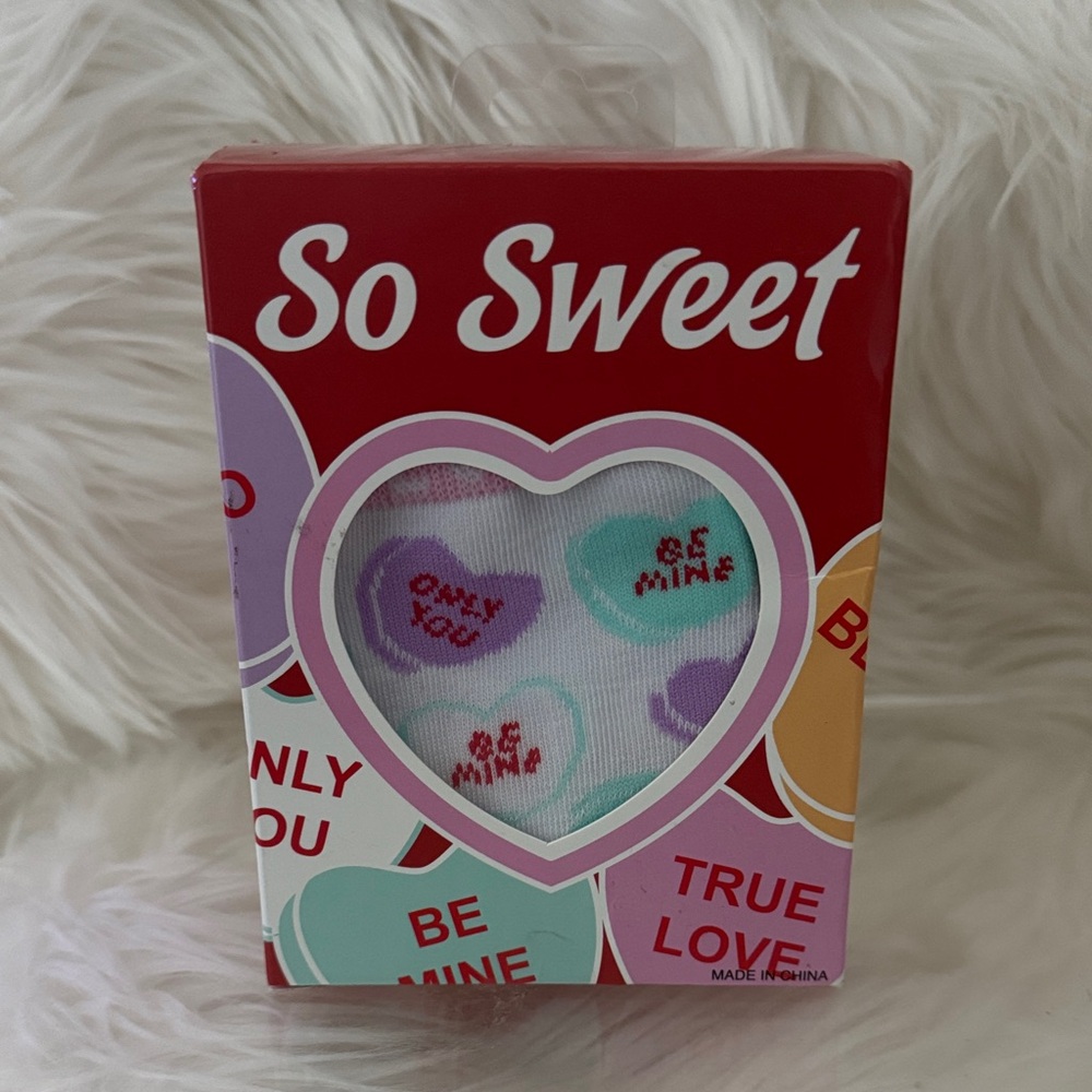 So Sweet Sweetheart Socks 2 pair Print Socks - Multicolor, Size 5-10